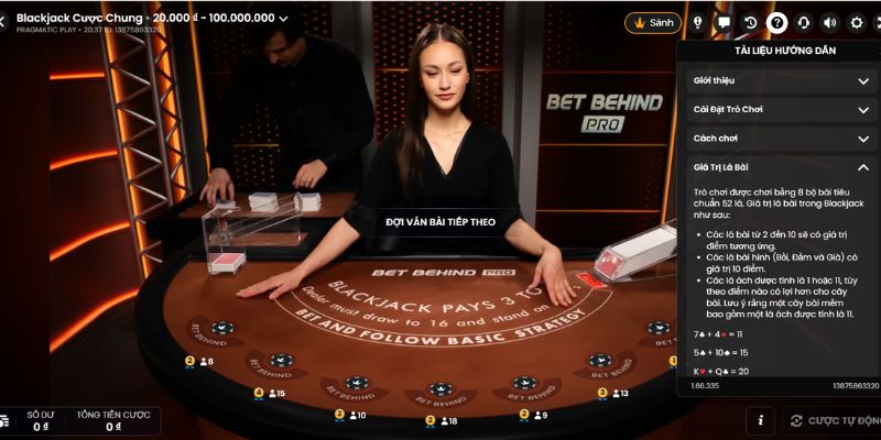 Cách tính điểm bài Blackjack